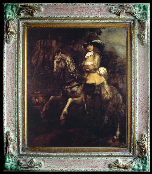 REMBRANDT Harmenszoon van Rijn Portrait of Frederik Rihel on Horseback